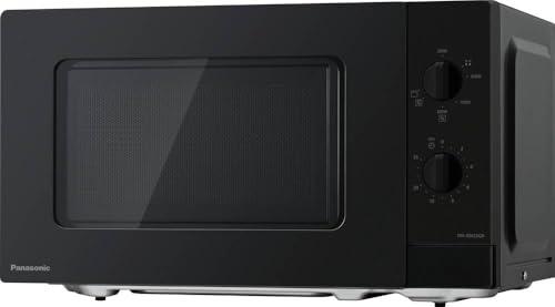 Panasonic NN-GM22QBEPG - Forno a microonde con piastra in vetro e griglia, 800 W, 1000 W, regolazione scongelamento, manopola Quick 30, timer, nero