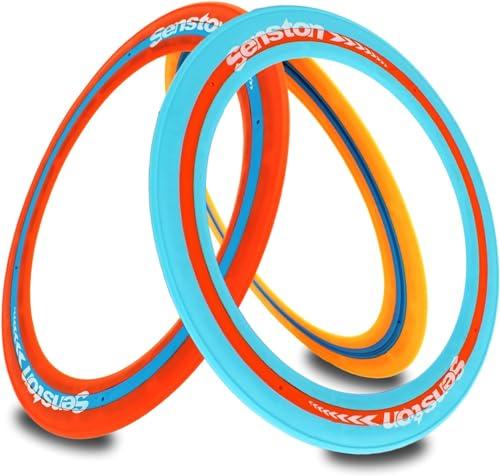 Senston Flying Ring Easy Catch And Throw, Flying Disc da 11 Pollici, Disco Volante in 3 Pezzi per Piscina Spiaggia Cortile