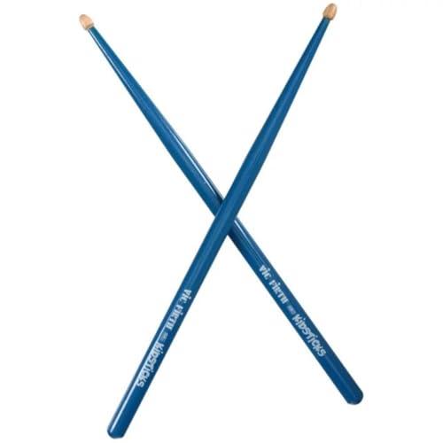 Vic Firth - Bacchette per Batteria per Bambini - Noce Americano - Punta di Legno - Blu