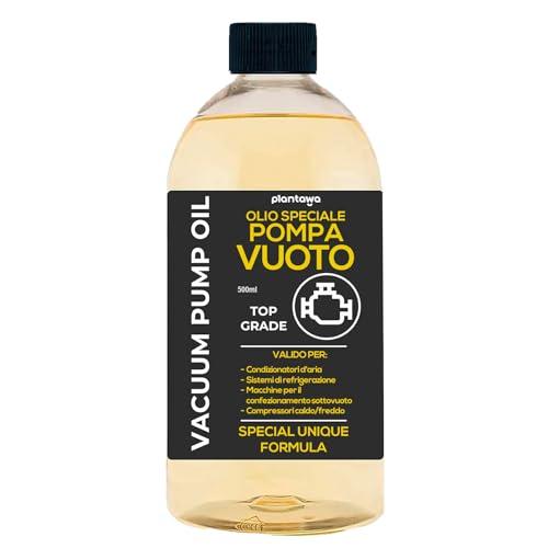 PLANTAWA Olio per Pompe a Vuoto 500 ml | Versatile per Le Pompe a Vuoto. Ideale per Pompe a Vuoto per Aria Condizionata, Pompe a Vuoto, Pompe a Lobi, ECC. Forte e Stabile, Protezione e Resistenza