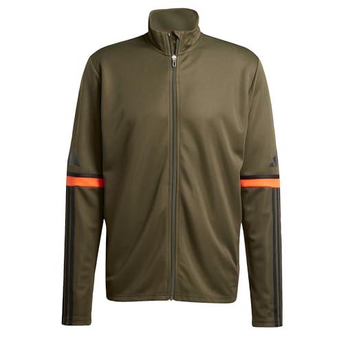 adidas Uomo SQUADRA25 TRAINING JACKET, Night Cargo/Black/Semi Impact Orange, XL