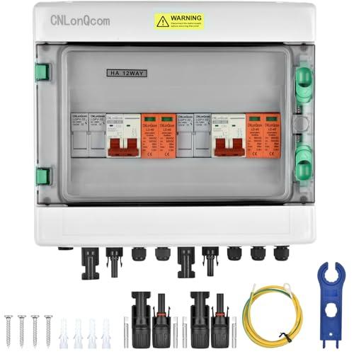 Protezione da sovratensione in PV – 500 V 32 A, scatola di collegamento solare, protezione da fulmini DC, interruttore di separazione pv 2 stringhe (2 in 2 out), DC Combiner Box interruttore