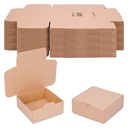 verpacking Scatole pieghevoli 15 x 15 x 6 cm marrone (dimensioni esterne 155 x 155 x 65 mm) WP 20 scatola da spedizione imballaggio (100 pezzi)