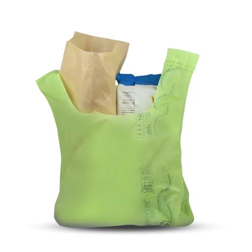 VIRSUS Scatolo da 4kg Circa 250 Buste Shopper biodegradabili compostabili Maxi a Norma 2018 f.to 30x55 30+10+10x55