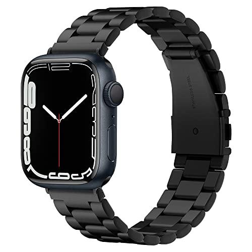Spigen Cinturino Modern Fit Compatibile con Apple Watch Series per Apple Watch Ultra 2/1 49mm, Series 10 46mm, 9/8/7 45mm, 6/SE/5/4 44mm e 3/2/1 42mm - Nero
