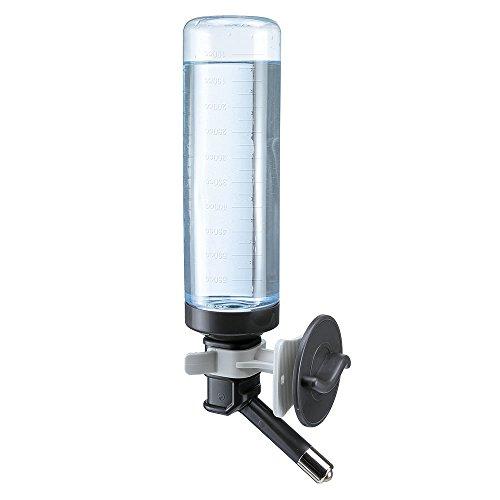 Ferplast Beverino acqua universale per trasportini per cani DRINKY DOG Dispenser 0,6 Litri d'acqua per cani, Robusta plastica atossica e riciclabile, Scala graduata esterna, 7 x 11 x h 31 cm