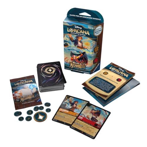 Ravensburger - Disney Lorcana TCG: Mare di Azzurrite, Starter Deck Ambra & Rubino 60 Carte, Carte da Gioco Collezionabili, Gioco Adulti e Bambini, Edizione in Italiano