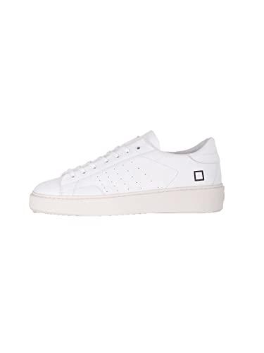 D.A.T.E. Uomo Levante Calf White Scarpa Sneakers Pelle Bianco - 44