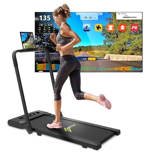 ArtGo GIOTTO Tapis Roulant Elettrico Salvaspazio, Tapis Roulant Salvaspazio Pieghevole con APP Bluetooth, Tapis Roulant Compatto, ASSISTENZA ITALIA, Nero