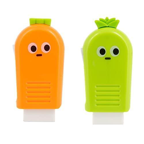 Gomma per riparare frutta e verdurature STARPLAST- Cancelli forma rettangolare, dispenser in gomma, 5 colori - PACK2 assortito