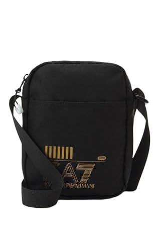 EA7 EMPORIO ARMANI SHOULDER BAG Taglia Unica Nero BLACK7GOLD LOGO 26121