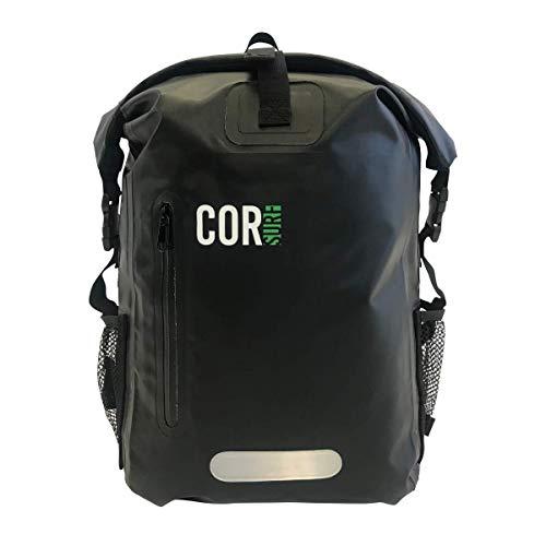 COR Surf Zaino impermeabile Dry Bag con custodia imbottita per laptop 25L e 40L Heavy Duty Roll-Top Pack (40L, Nero)