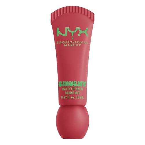 NYX Professional Makeup Balsamo Labbra Profumato, Labbra Morbide e Idratate, Effetto Soft Matte, Con Polvere di Riso di Mochi e Ceramidi, Smushy Matte, Tonalità: Snuggl Szn, 8 ml