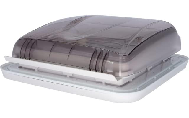 BERGER - Lucernario 40x40 - Oblò trasparente per roulotte Camping, Camper, Furgoni con Ventilazione Forzata Finestra per tetto Camper e per Campeggio spessore da 28 a 50mm