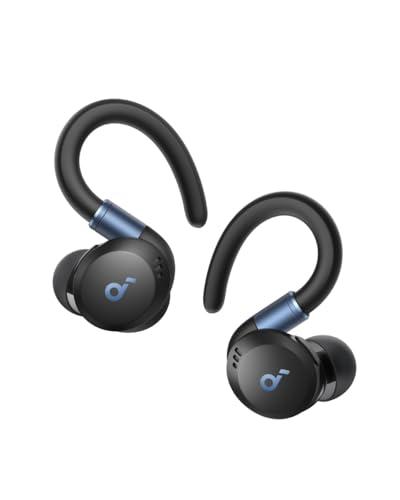 Soundcore Sport X20 cuffie bluetooth sport di Anker, auricolari cancellazione del rumore, rotabili e estensibili, bassi profondi, impermeabilità IP68 anti-sudore, anti-polvere, lungo riproduzione