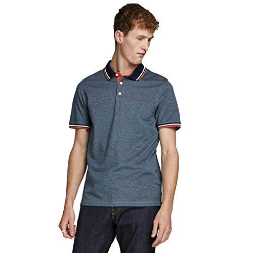 JACK & JONES Jjepaulos Polo Ss Noos Maglietta, Denim Blue, XXL Uomo