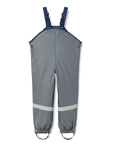 Playshoes Pantaloni Fango, Salopette Antipioggia, Sfoderati, Unisex - Bambini e ragazzi, Grigio Scuro, 98