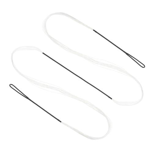 PATIKIL Corda per Arco Ricurvo, Corde Tiro Arco Sostituzione 14 Fili Corda Arco Lungo per Attrezzatura Tiro Arco Universale, Bianco Amo 62