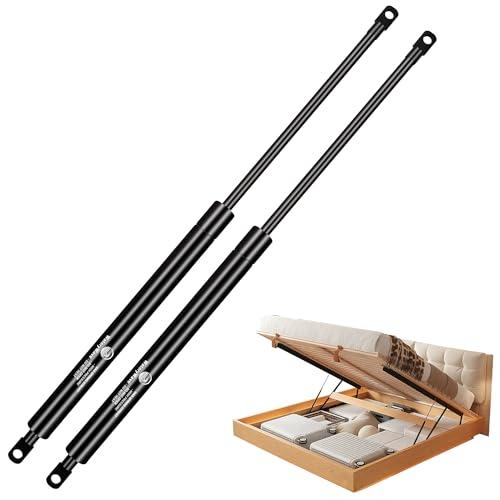 WateryWave 385MM 800N Molle a Gas con 8mm Occhiello Teste Pistoni per Ante Cucina Mobili Pistoncini Idraulici per Pesante Coperchio Gabinetto Pavimento Porta di Trappola(385MM-800N)