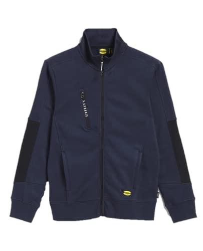 Felpa da Lavoro in Cotone Full Zip per Uomo Morbida e Calda Diadora Utility Sweatshirt FZ Litework Blu (EU L)