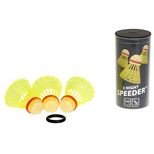 Speedminton Speedertube Night Unisex Adulto, Giallo, 9 cm