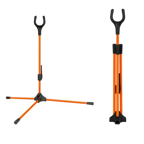 MiOYOOW Supporto per Arco da Tiro, Staffa per Pieghevole per Arco Lungo con Base Antiscivolo, Supporti per Esposizione Arco Accessori Tiro da Caccia All'Aperto
