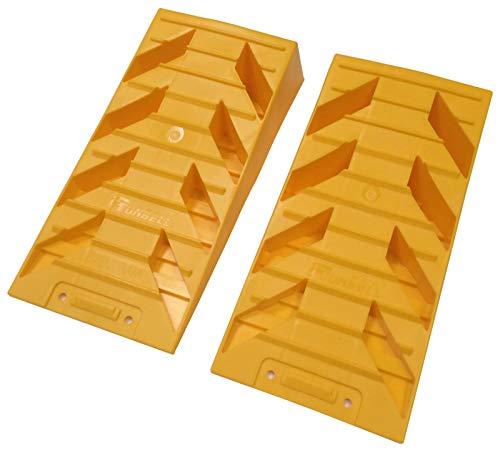 KATSU Rampe di Livellamento per Roulotte 2 Pezzi 4 TON Cunei Livellamento Camper da Campeggio in Plastica per Impieghi Gravosi per Garage Officina Auto Camion 161915