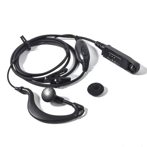 HYS Cuffie radio 2 pin compatibili con Baofeng UV-9G UV-9R GT-3WP UV-9R Plus UV-9R Plus MK1 UV-9R PRO UV-82WP(T-56) BF-T57 BF-9700 Walkie Talkie Auricolari (Tipo G)