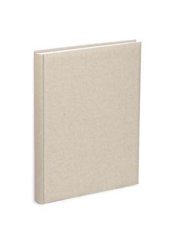 Album Fotografico con taschette cm 21x28 contiene 200 foto cm 13x18, copertina in tessuto lino ecru