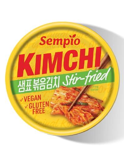 Kimchi in Scatola Sempio (Stir-Fried, 160g) - Autentico Cavolo Napa Coreano in Scatola. Vegano, Non GMO