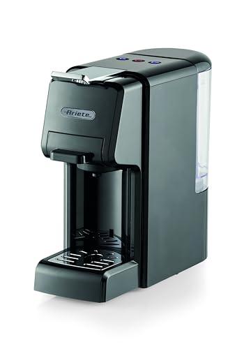 Ariete 1304 Macchina da caffè a cassetti, 1350W, Capacità serbatoio 0,7L, Pressione 19 bar, 2 tipologie di caffè, Capsule Nespresso*, Dolcegusto*, Lavazza A Modo Mio*, Cialde e Polvere, Nero