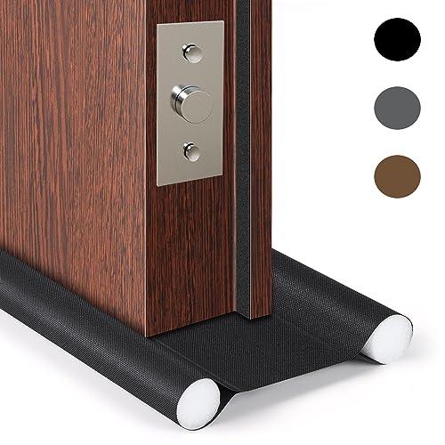 HASA zone Paraspifferi Porta Blindata 8.5 cm a 10 cm di Spessore, Paraspifferi Sottoporta Blindata con Impermeabile Tessuto Oxford,per Infiltrazione di Polvere, Acqua, Luce, Insetti e Rumore (93cm)