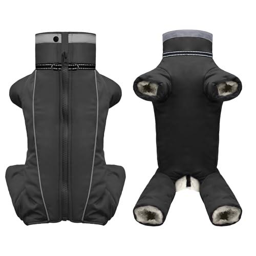 Giacca calda per cani, cappotto invernale per cani di piccola e media taglia, giacca a vento impermeabile Refflective Pet Snowsuit Puppy Clothes per maschi