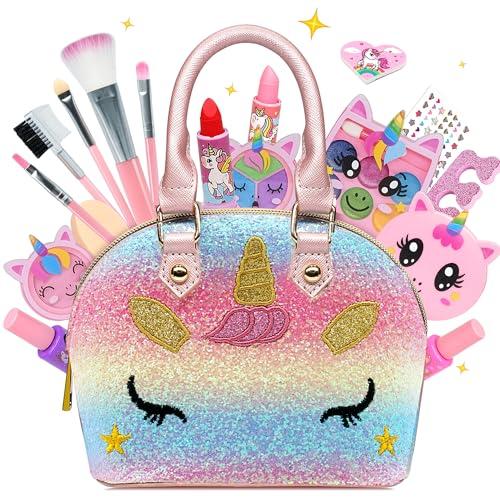 Trucchi Bambina Set Giochi Bambina - Lavabile Set Di Trucchi Per Bambini, giochi bambina Trucchi Bambina Set , Valigetta Trucco Bambina per Natale Compleanno Regalo Halloween 4 5 6 7 8 9 10-12 Anni