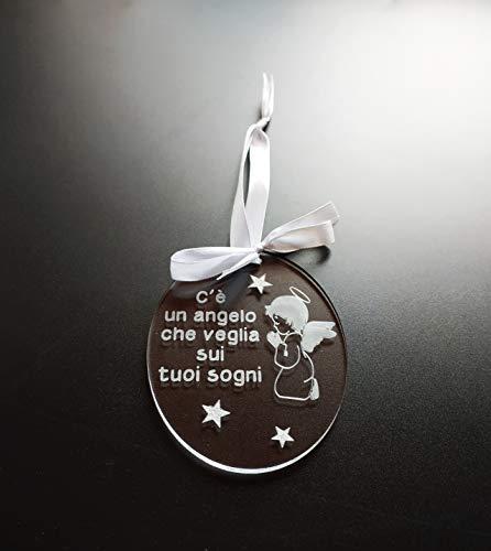 CAPOCULLA per culla e passeggino Regalo nascita neonato e neonata Capoletto cameretta con angelo