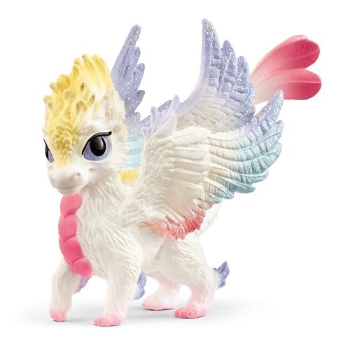 schleich 70825 Bebé dragón arcoíris, da 5 anni, BAYALA - figura, 6 x 10 x 7 cm