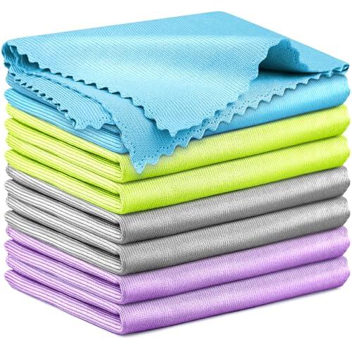 Airlab Panni Magic Microfibra, 8X Asciugamani Senza Aloni Catturapolvere Assorbenti Lucidatura, Strofinacci Pulire per Vetri Pavimenti Bagno Casa Cucina Moto Auto, Stracci per Pulizia Riutilizzabili