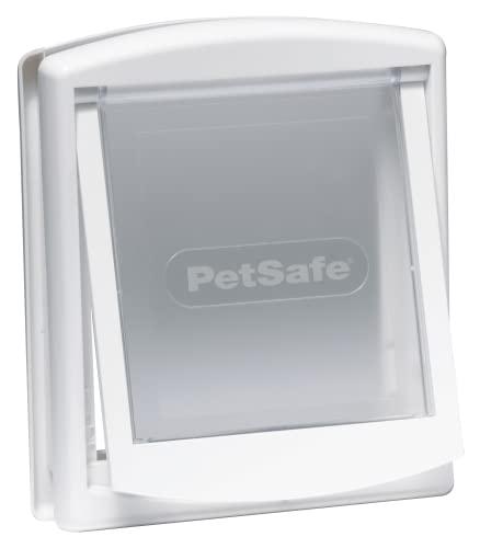 PetSafe - Porta per Animali Originale a 2 Vie, Installazione Rapida, Facile da Montare, Gattaiola per Tutti gli Animali - Bianca, Grande