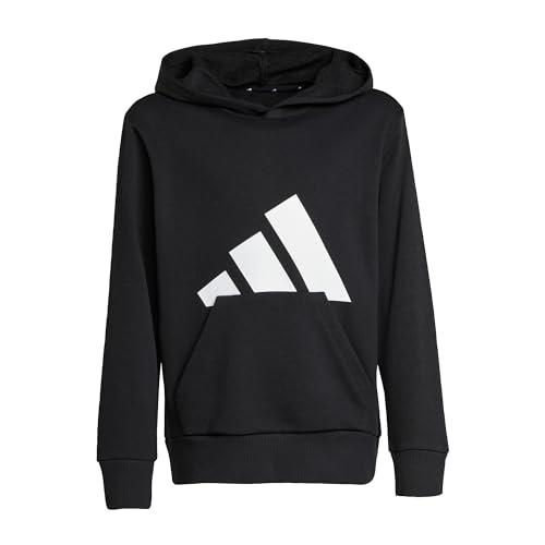 adidas Unisex - Bambini ESSENTIALS BIG LOGO HOODIE, Multicolore (Black/White), 15-16 anni