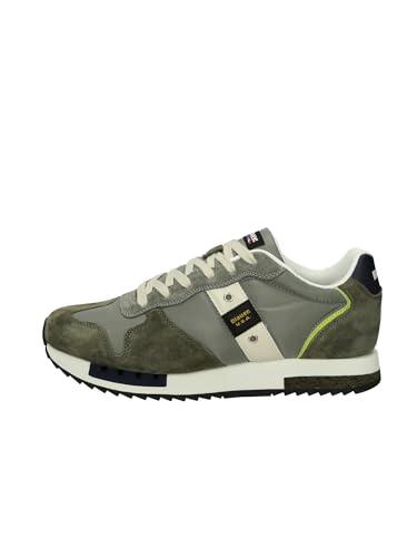 Blauer Sneakers Uomo Military/Grey S5QUEENS01/NUB Scarpe Sportive Verde Grigio con Suola Alta 3 cm Sportiva (Verde, Sistema Taglie Calzature EU, Adulto, Uomo, Numero, Media, 41)