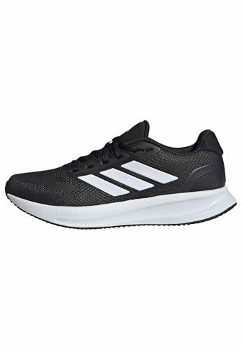 adidas Uomo Runfalcon 5 Wide Running Shoes, Core Black/Cloud White/Core Black, 41 1/3 EU