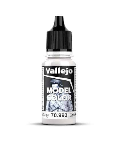 Vallejo Model Color Acrilico Grigio 18 ml, Finitura Opaca, Autonivelante, Sistema BSL per Modellismo e Figurine
