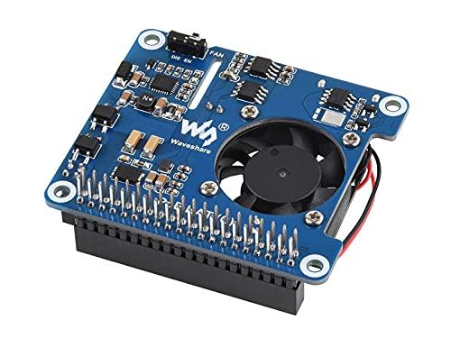 POE HAT for Raspberry Pi 4B 3B+,802.3af/at-compliant,Power Over Ethernet HAT (C) Expansion Board for Raspberry Pi,with Cooling Fan and Heatsink