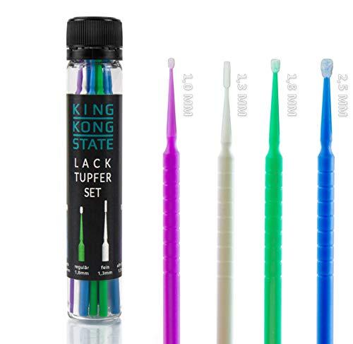 King Kong State Confezione con 20 tamponi per ritocchi vernice carrozzeria auto, disponibili in 4 diverse misure da 1 a 2,5 mm; molto sottile, sottile, media, grande