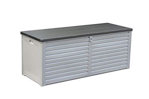 Linea Garden Friend - Baule di plastica, 390 L, Colore Grigio