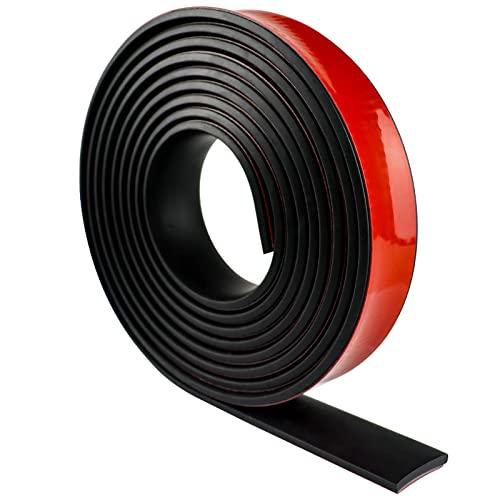 Rotolo di gomma adesiva, foglio di neoprene adesivo, rotolo gomma antiscivolo, tappeto gomma antivibrazioni, piastra in gomma per isolamento acustico guarnizioni pavimento gommato (25mm×3mm×3m)