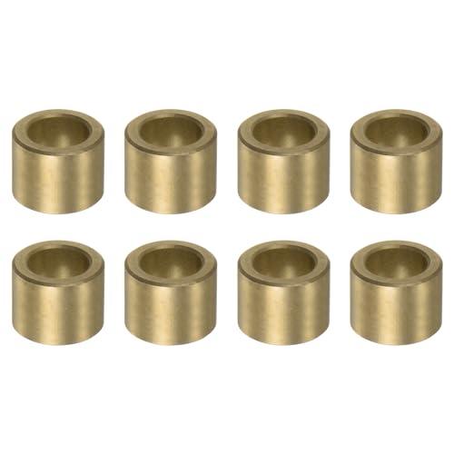 QUARKZMAN 8pz Cuscinetti a Manicotto (Semplici) 8mm Foro x 12mm Diametro Esterno x 10mm Lunghezza, Boccole in Bronzo Sinterizzato Autolubrificanti