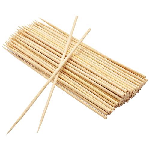 EXNIMA, 100, 200, 500, 1200 o 12000 pezzi, spiedini di legno, spiedini per barbecue, spiedini per grigliate, bastoncini di legno per grigliate, buffet, frutta, falò, dimensioni 10,15,20, 25 o 30cm