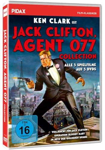 Jack Clifton, Agent 077 (Trilogie) Box Collection / Alle 3 Kultfilme mit Ken Clark (Pidax Film-Klassiker) [3 DVDs] [Edizione: Germania]