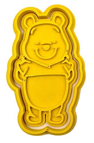 PlasticJewels - Stampo formina tagliabiscotti a forma di orsetto compatibile con Winnie the Pooh
